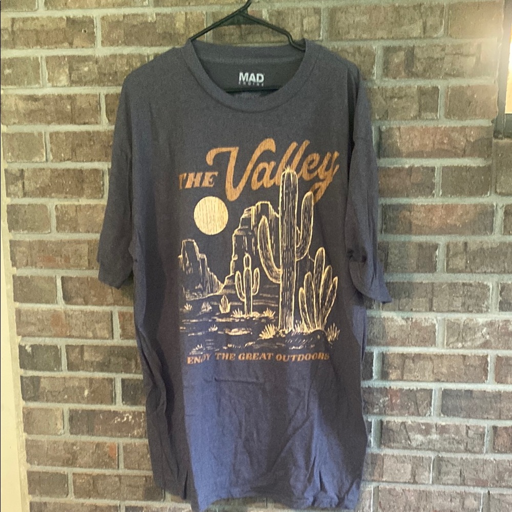 MAD Engine Dark Gray 'The Valley' Graphic Tee